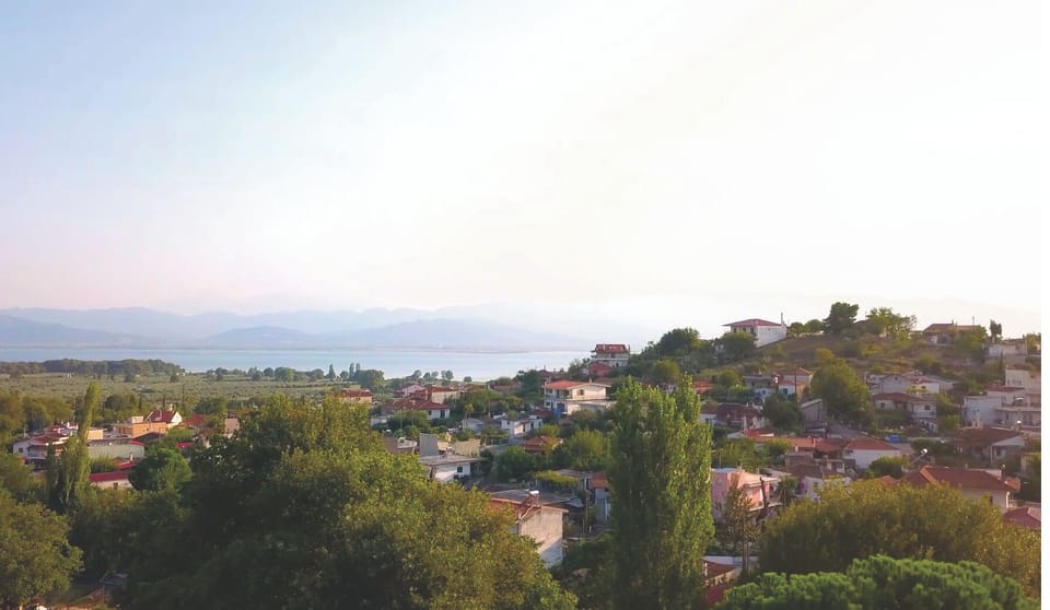 From villa grounds looking to village and coast