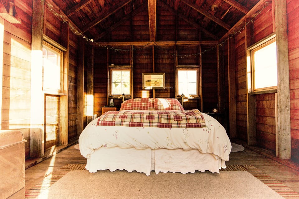 Bird's Nest cabin.
Can be rented with Bobolink