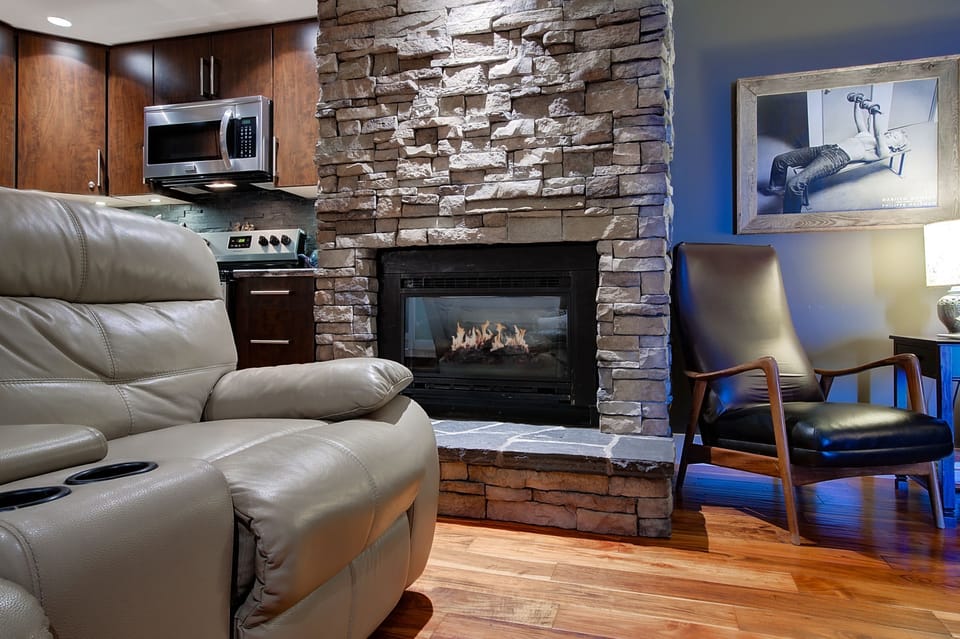 gas fireplace for fall and winter chilling