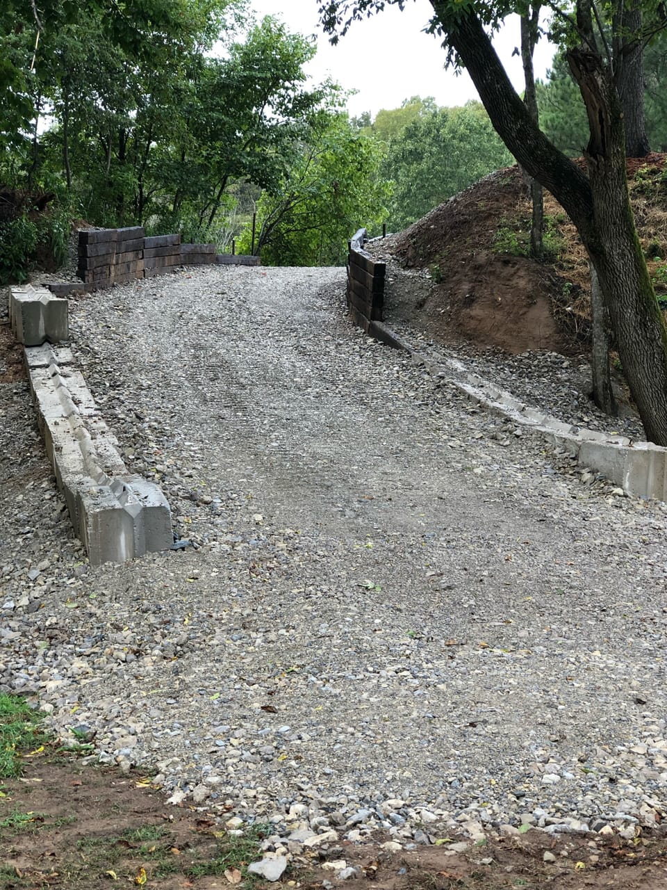 Road Leading Down to the Landing Next to the River