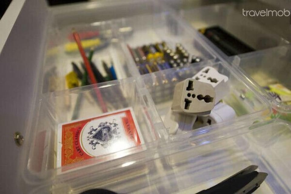 Uesful accessories, adapters, pens, cards, paper, batteries etc.