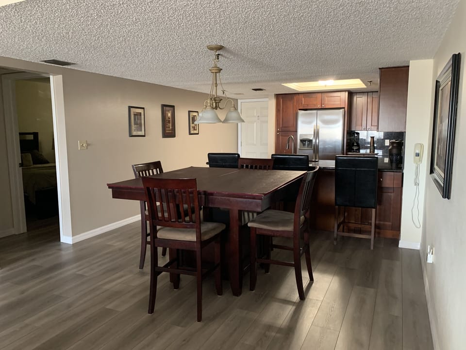 Dining Room and Kitchen View (2nd Bedroom on left). *New Flooring Jan 2021.
