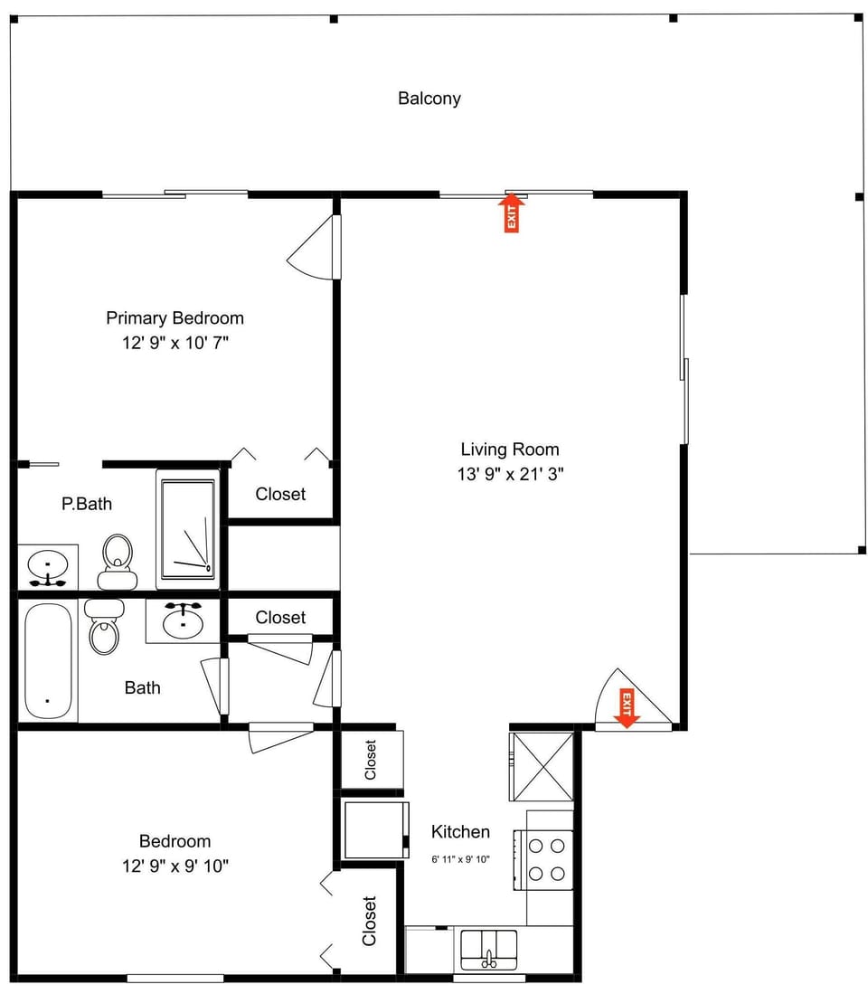 Lighthouse Point 39B - Floor Plan