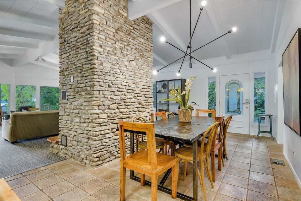 Dining area inside the property