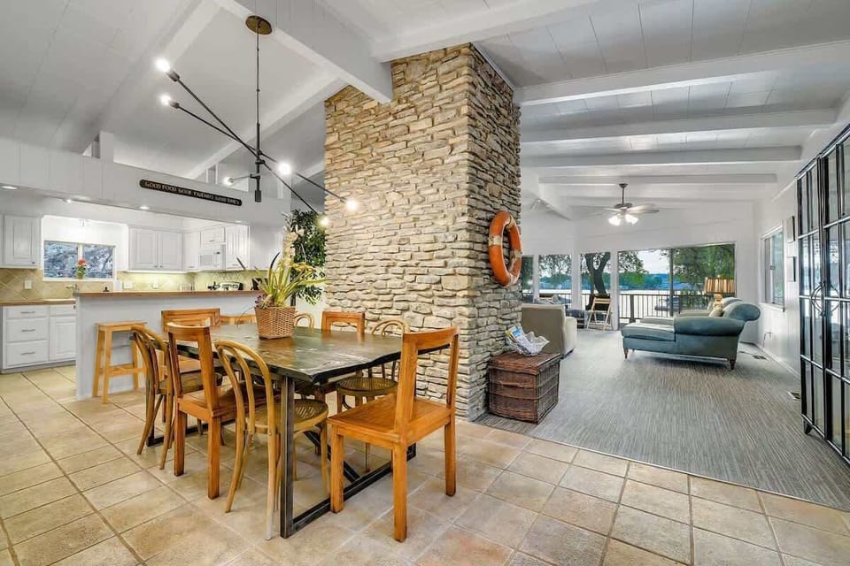 Dining area inside the property (open space concept along with the living area)