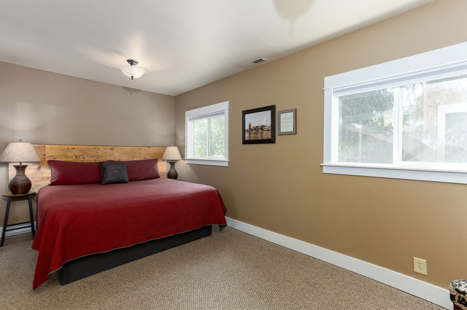 Large bedroom with king sized bed
