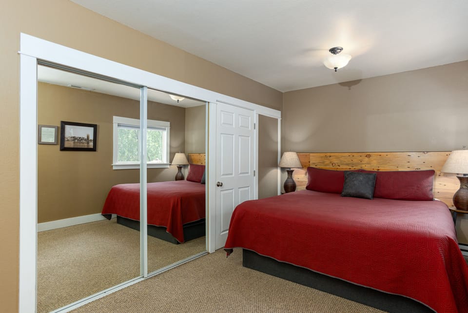 Open space with large closets