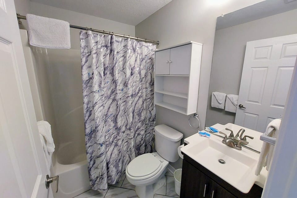 Hall bathroom - shower/tub combo