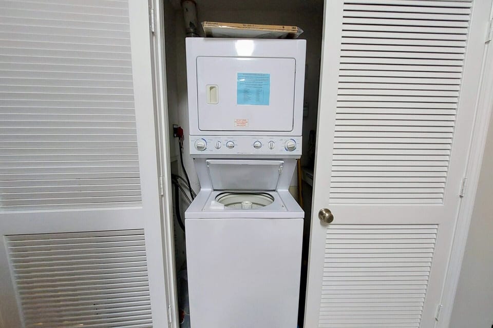 Washer and dryer in unit