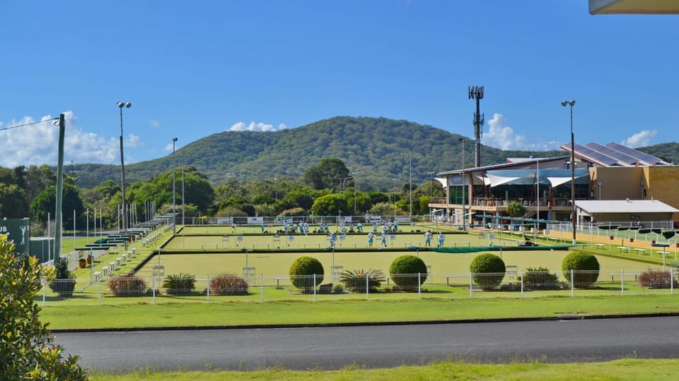 Bowling club view from the property.