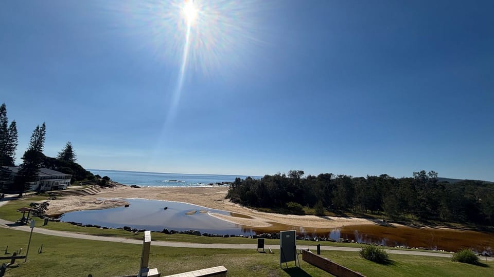 View from balcony. 