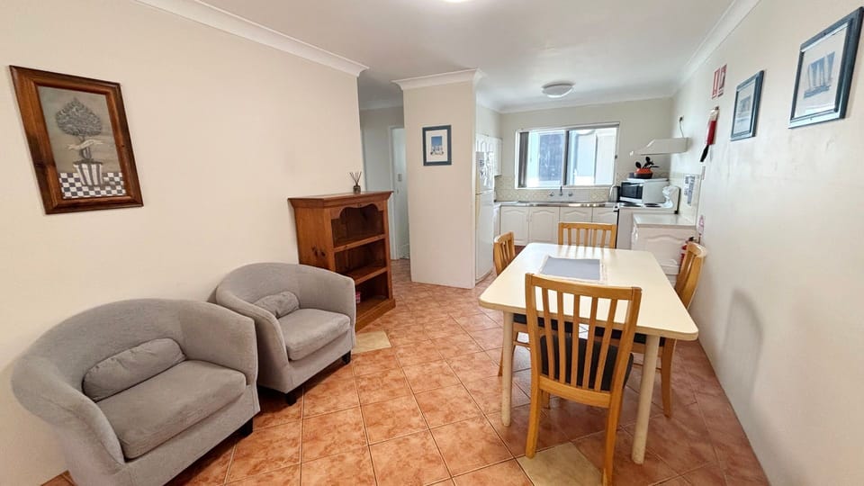 Dining area and kitchen. 
