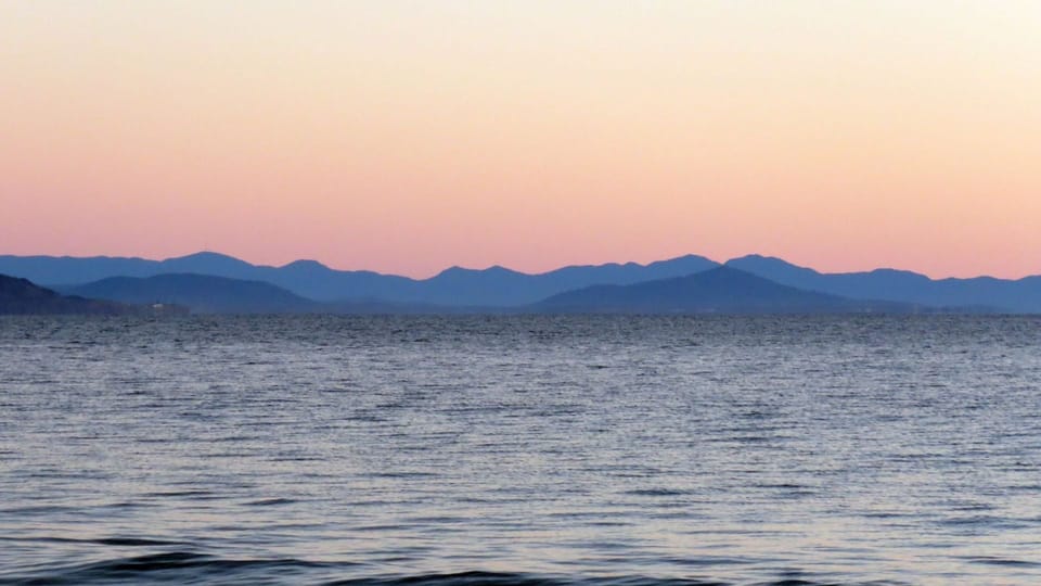 Main beach at sunrise.
