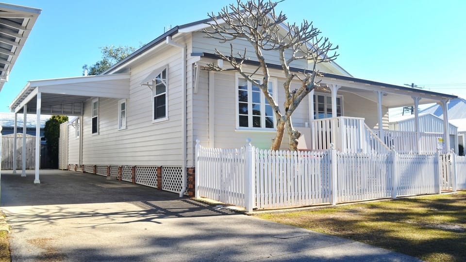 External view of the property and carport.