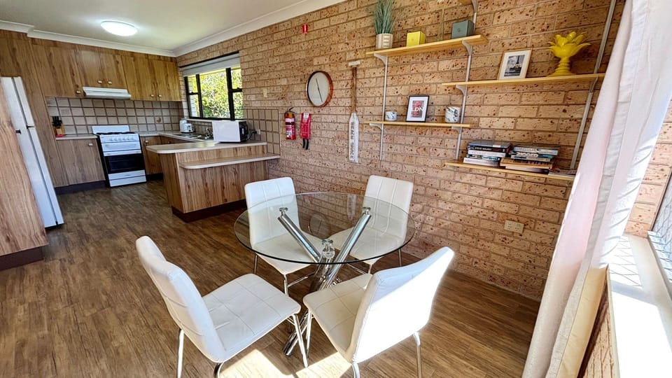 Dining area and kitchen. 