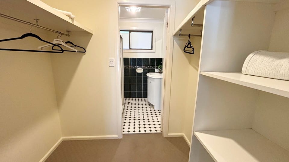 Master walk-in robe and ensuite. 