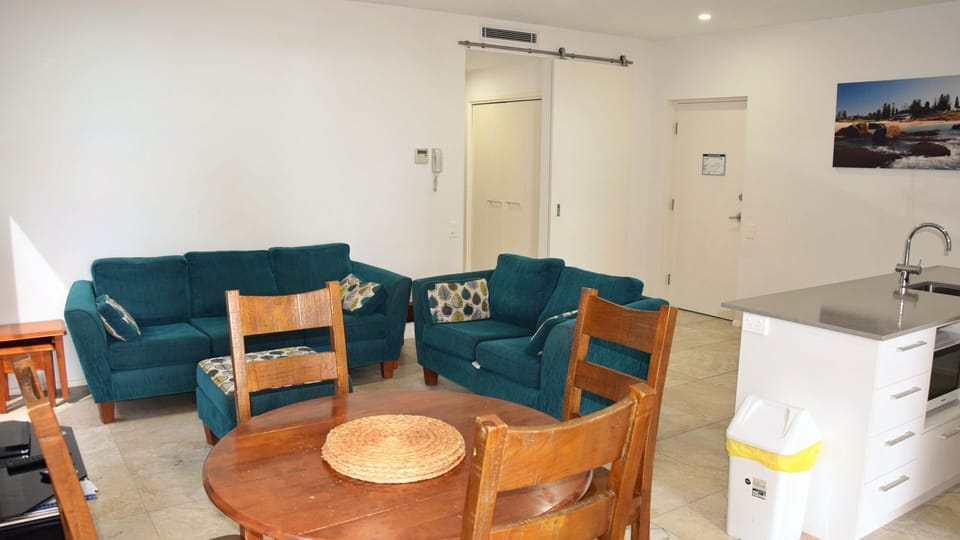 Living and dining area.