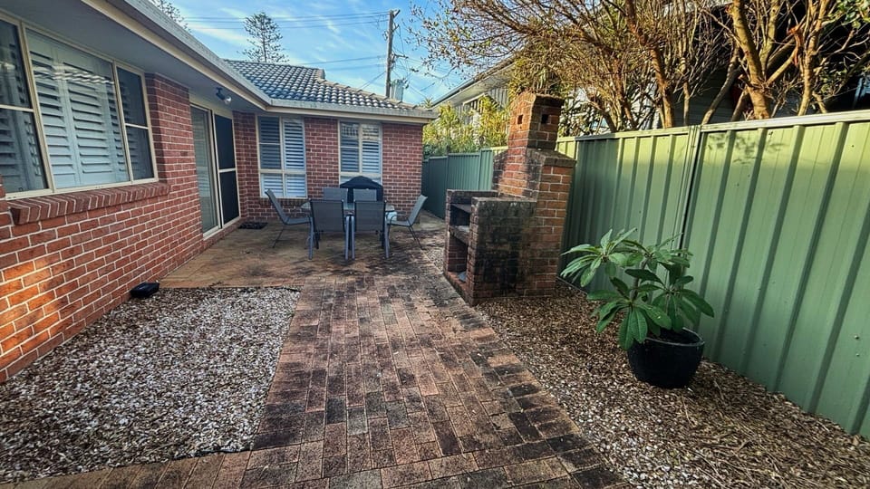 Outdoor entertainment area. 