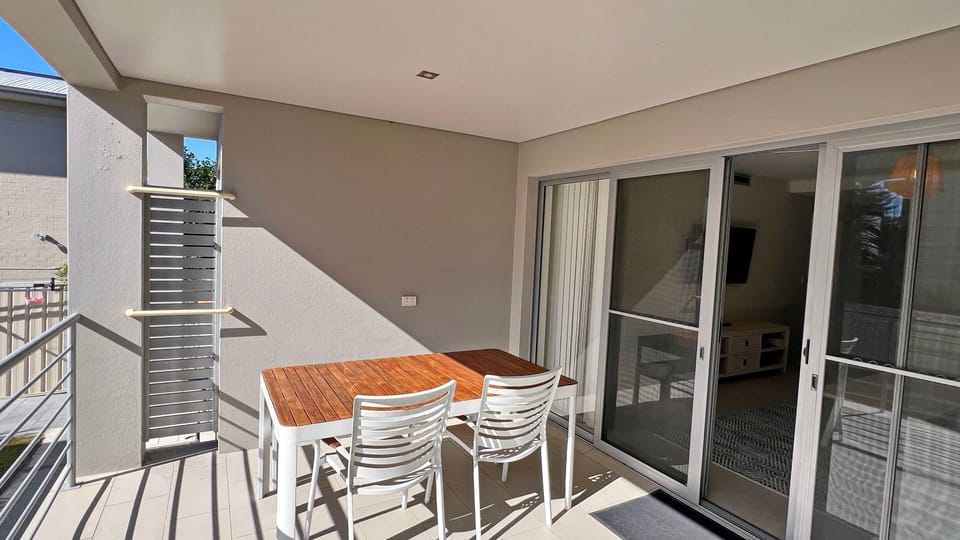 Outdoor dining area.