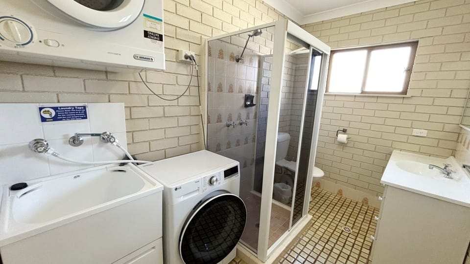Bathroom and laundry. 