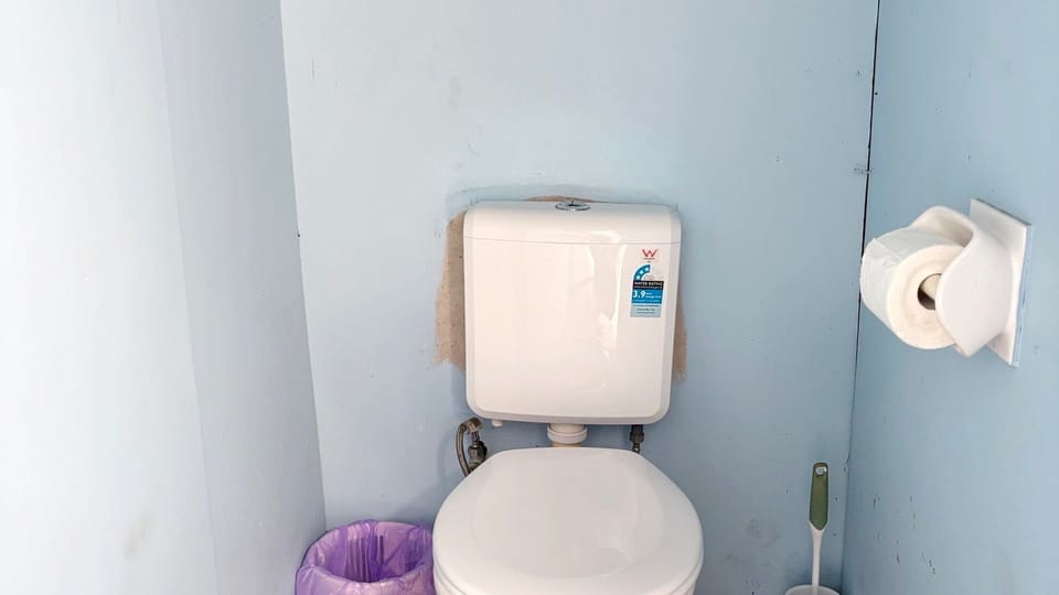 Separate toilet. 