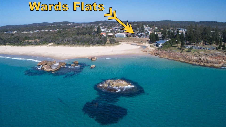 Aerial view of the property.