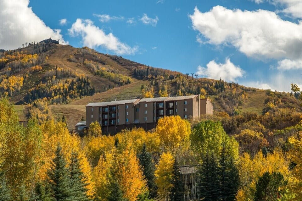 Exterior view in autumn