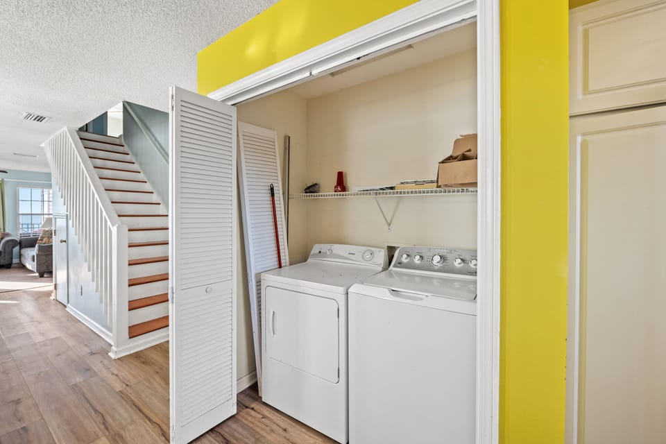 Never underestimate the convenience of a washer & dryer in your unit.