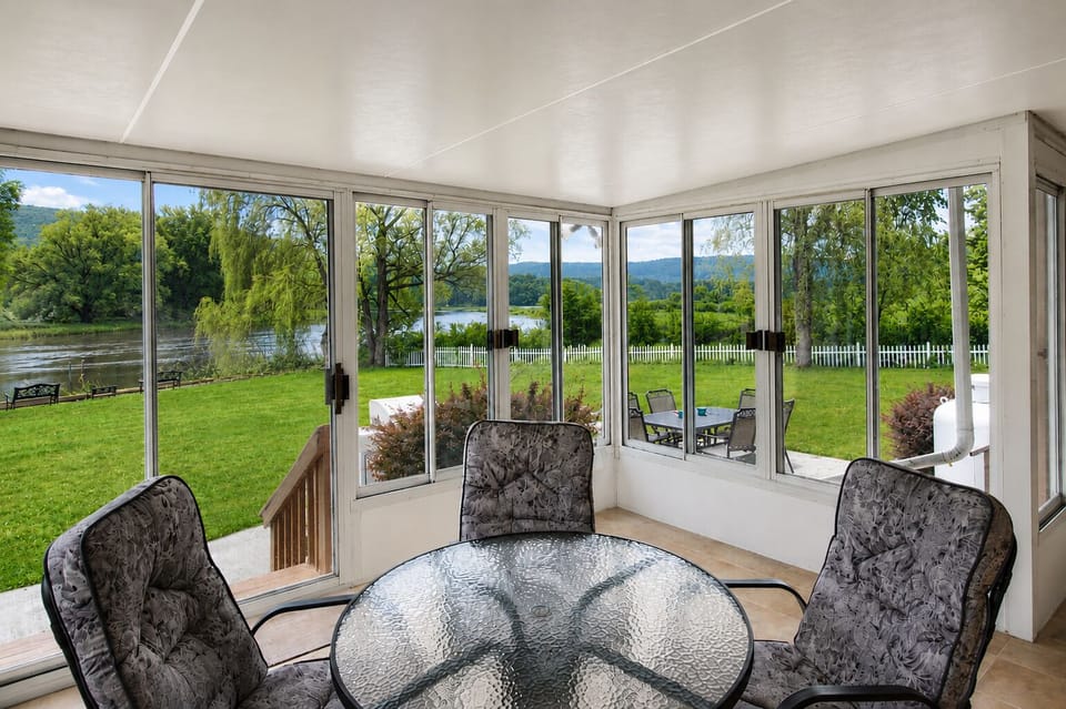 Enjoy the view of the water and watching birds and wildlife 