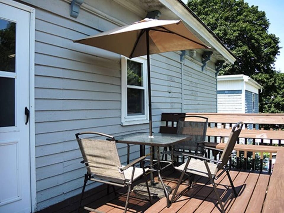 Back deck for relaxing after a long day