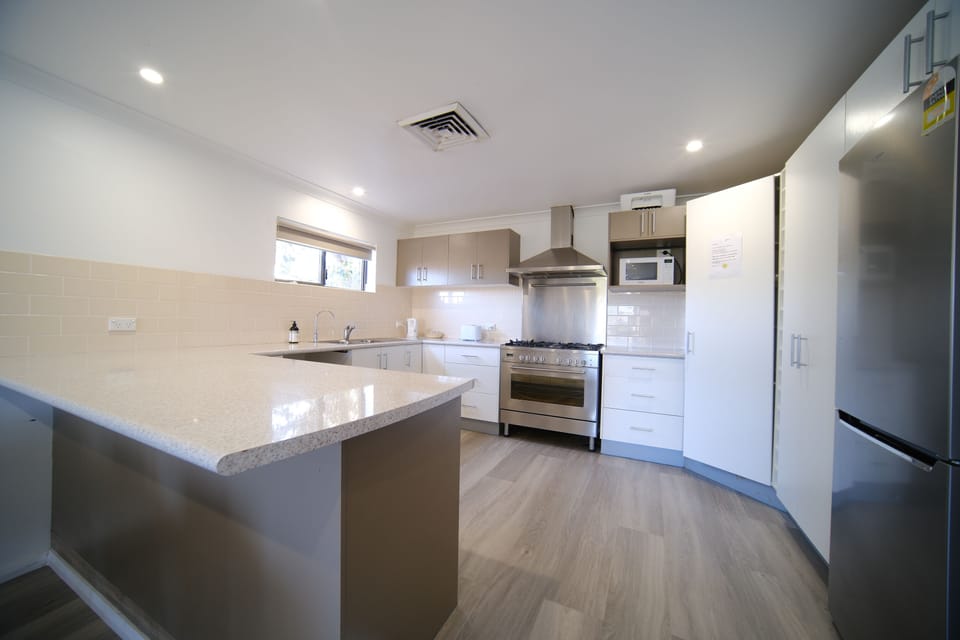 Lakeside Two Bedroom Apartment | Private kitchen | Microwave, electric kettle, toaster
