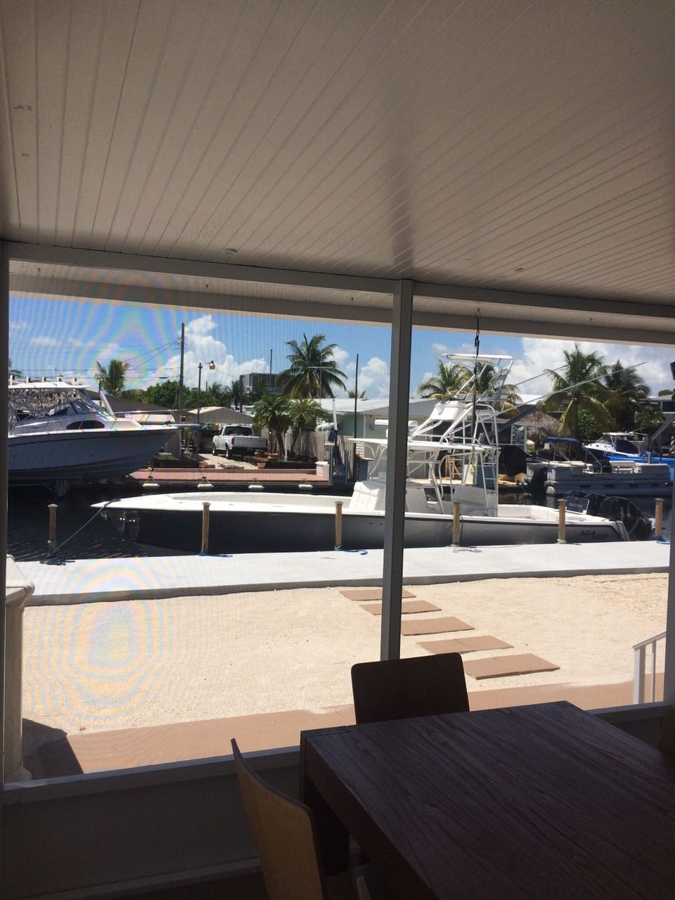 60 foot deep water dock with easy unobstructed access to the bay and ocean
