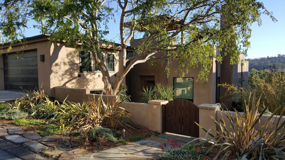 Street view with showing on-street parking