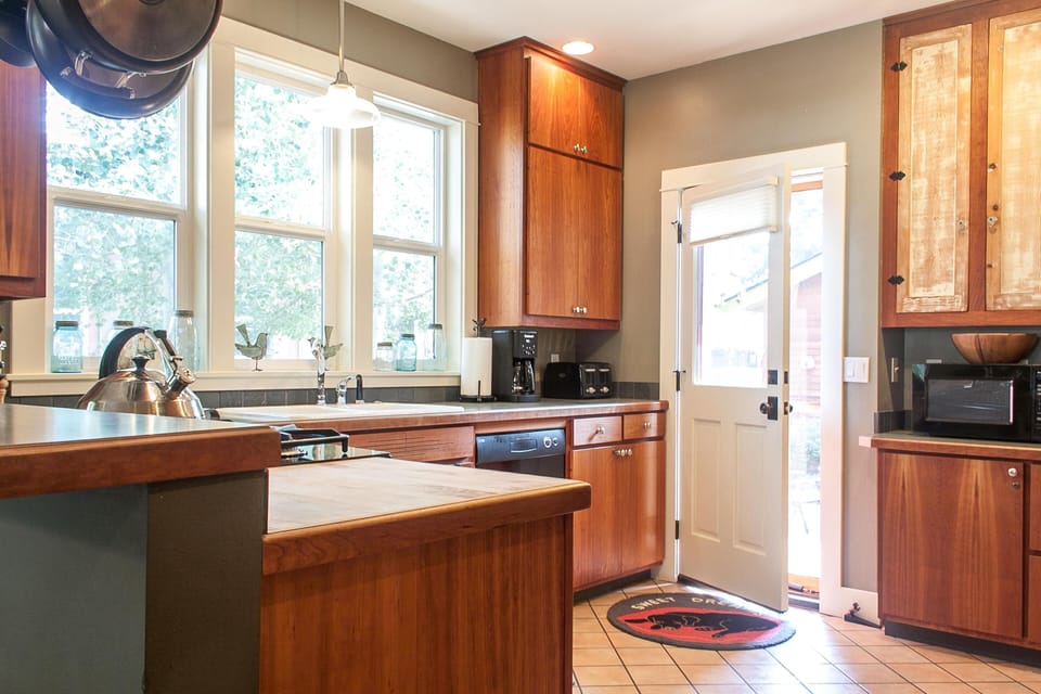 Fully stocked gourmet kitchen ready for a serious chef.