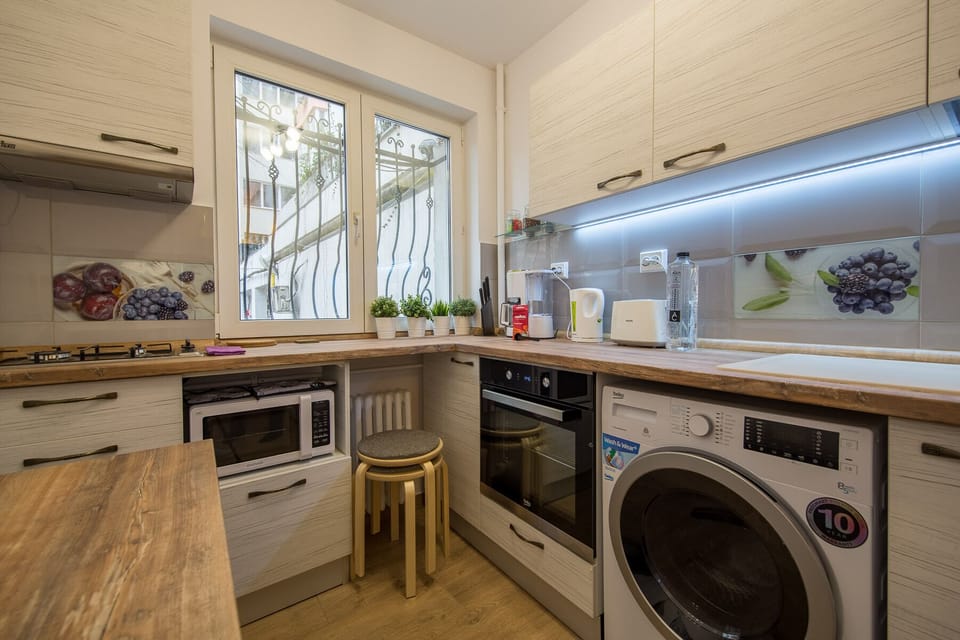 Gas stove, Microwave, Electric Oven and  Washing machine