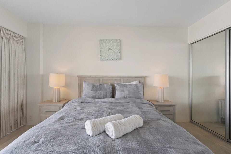 Bedroom - Comfortable bedroom area.  Newly renovated with new furniture and bedding.