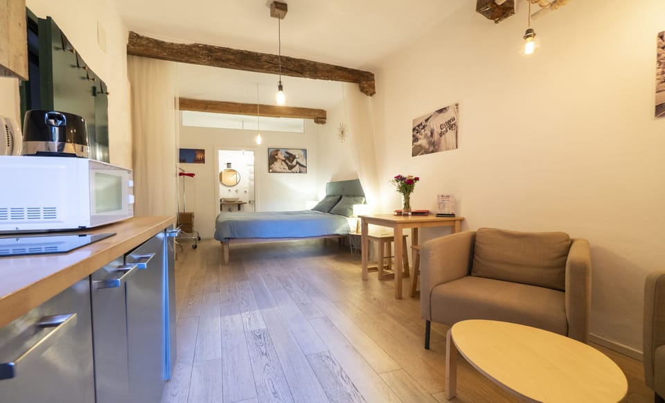 Studio | Living area | Flat-screen TV