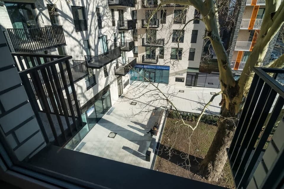View from the balcony over the immediate vicinity of the flat.