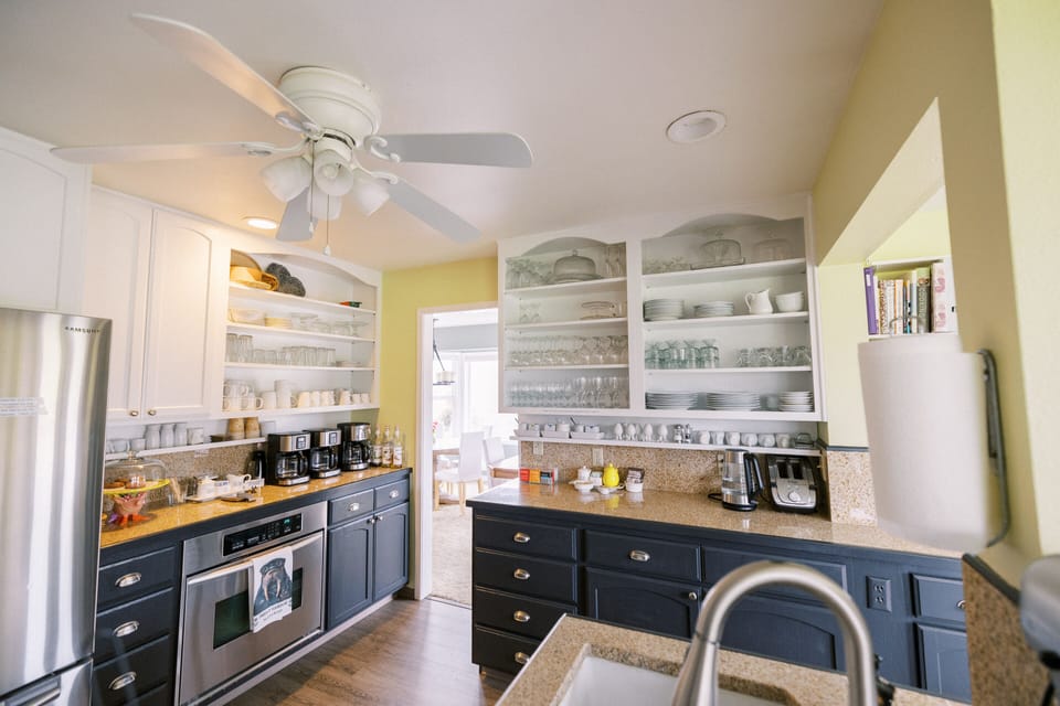Shared fridge, microwave