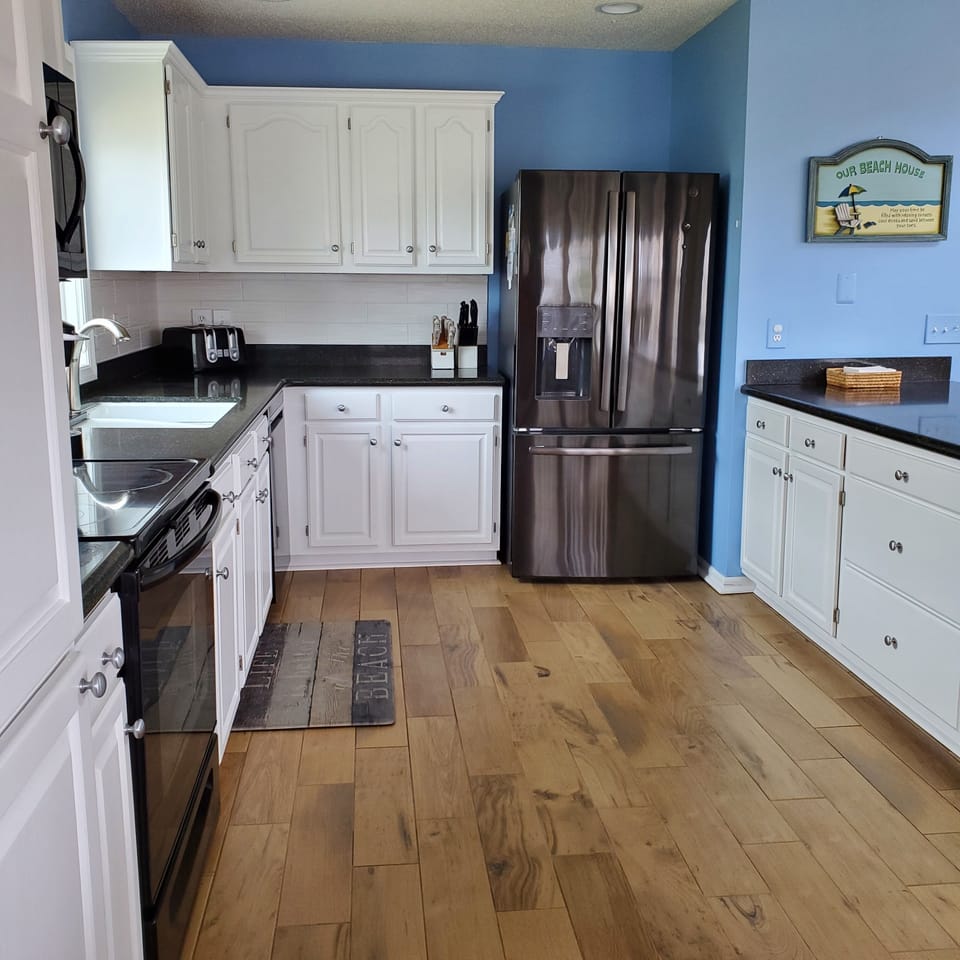 Large kitchen with room for multiple cooks. 