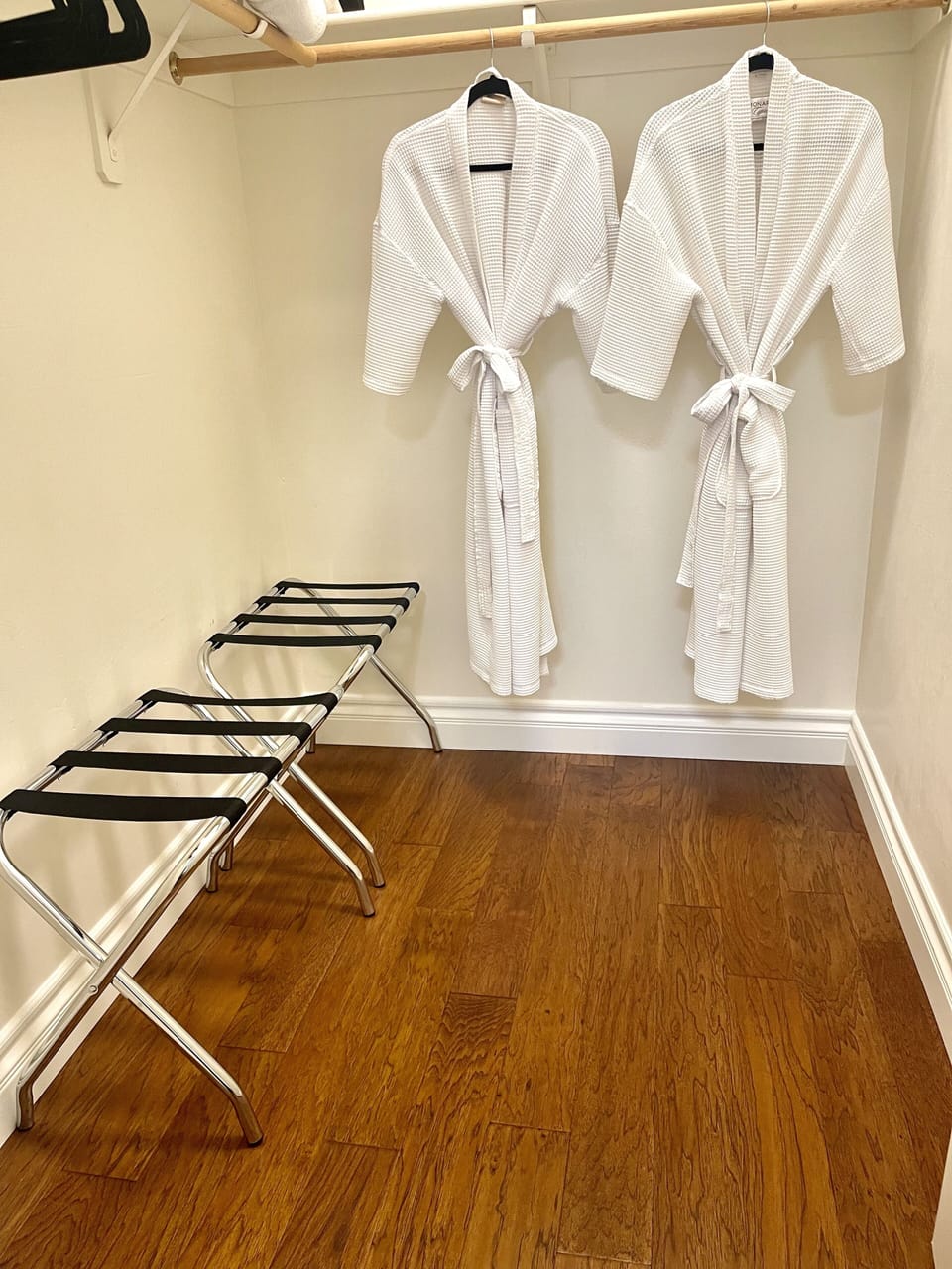 Bedroom #2 comes with robes and slippers.