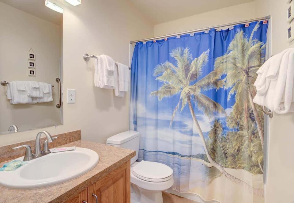 Guests love staying with us because our condos have two bathrooms.