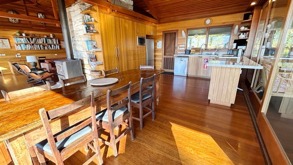 Dining area and kitchen.