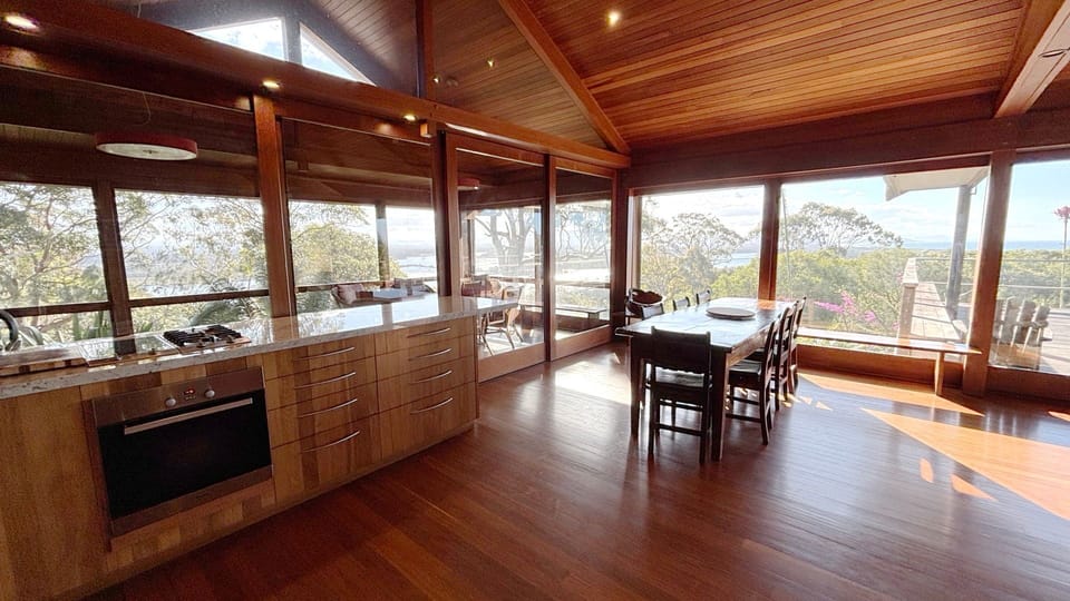 Dining area and kitchen.