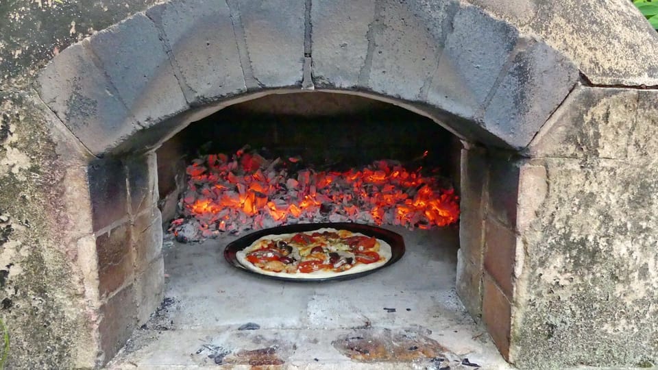 Pizza oven.