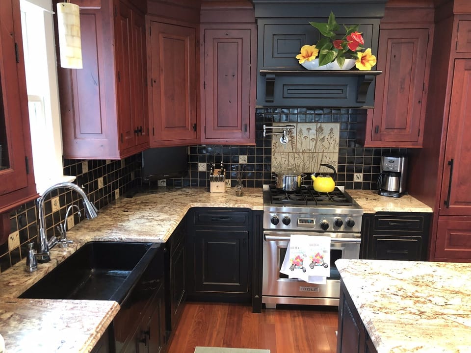 Kitchen, with Wolf stove.