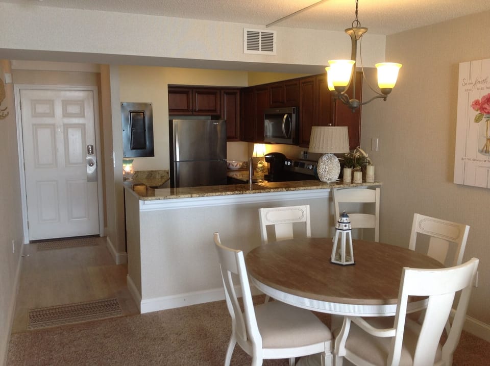 Dining area  and kitchen