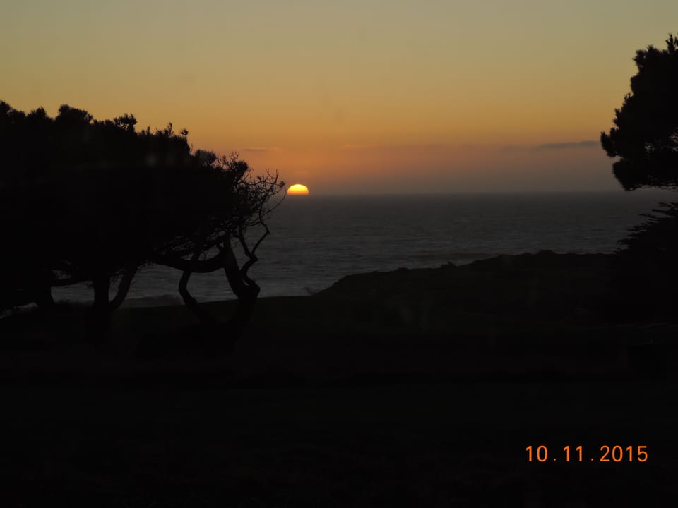 Sunset... front patio...Waiting for the Green Flash