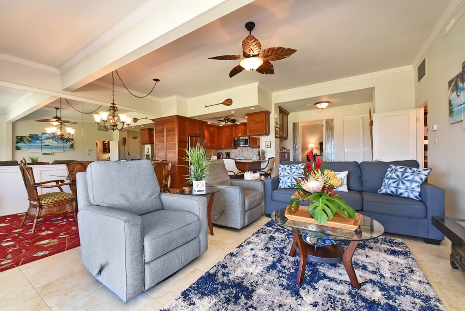 Two Recliners and Queen Sofa Sleeper