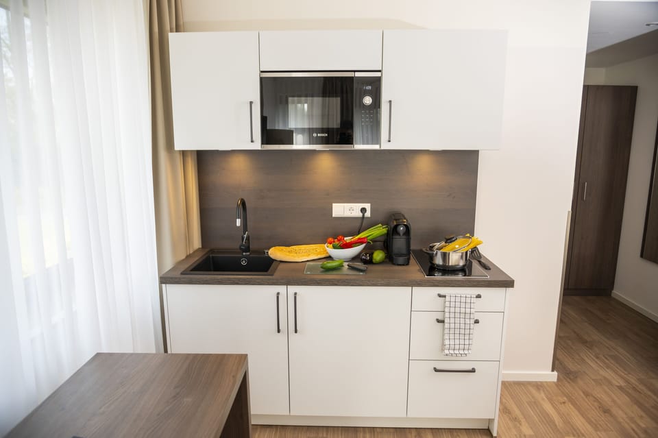 Standard Double Room | Private kitchenette | Microwave, espresso maker, coffee/tea maker